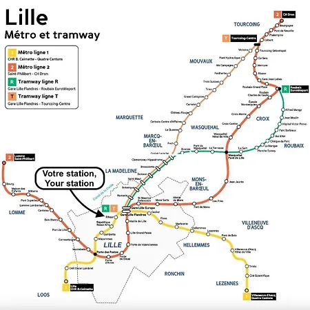 Appartamento Centre - 1br In The Heart Of Lille!